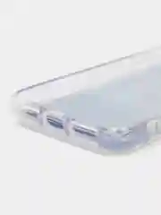 Серебряный силиконовый чехол с жидкими блестками для iPhone X/Xs