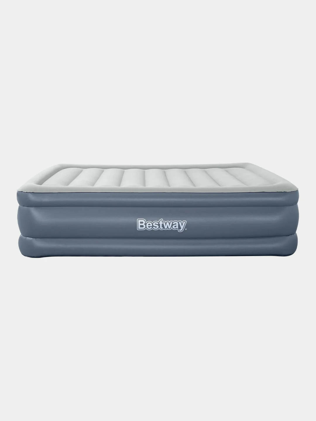 Серый надувная кровать матрас Bestway 152х203х51см "Tritech Air" + насос, до 300кг