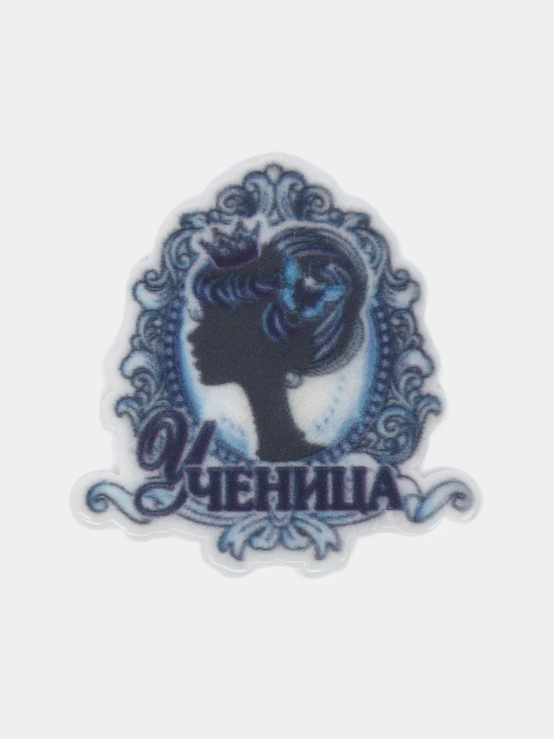 Тёмно-зелёный кабошон-вырубка "Ученица" 2 и 4 шт
