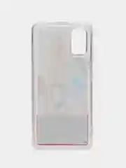 Золотой силиконовый чехол с жидкими блестками для Samsung A41