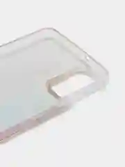 Золотой силиконовый чехол с жидкими блестками для Samsung A41