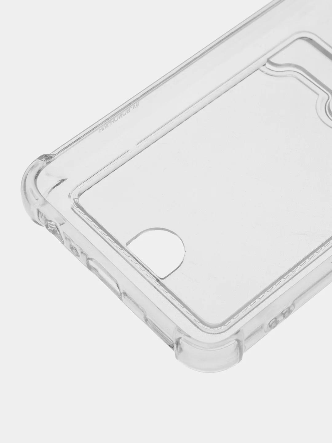 Чехол прозрачный для Huawei Honor x6, x7, x7a, x8a, x9a, с визитницей, карманом для карт