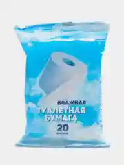 Голубой влажная туалетная бумага, 20 листов