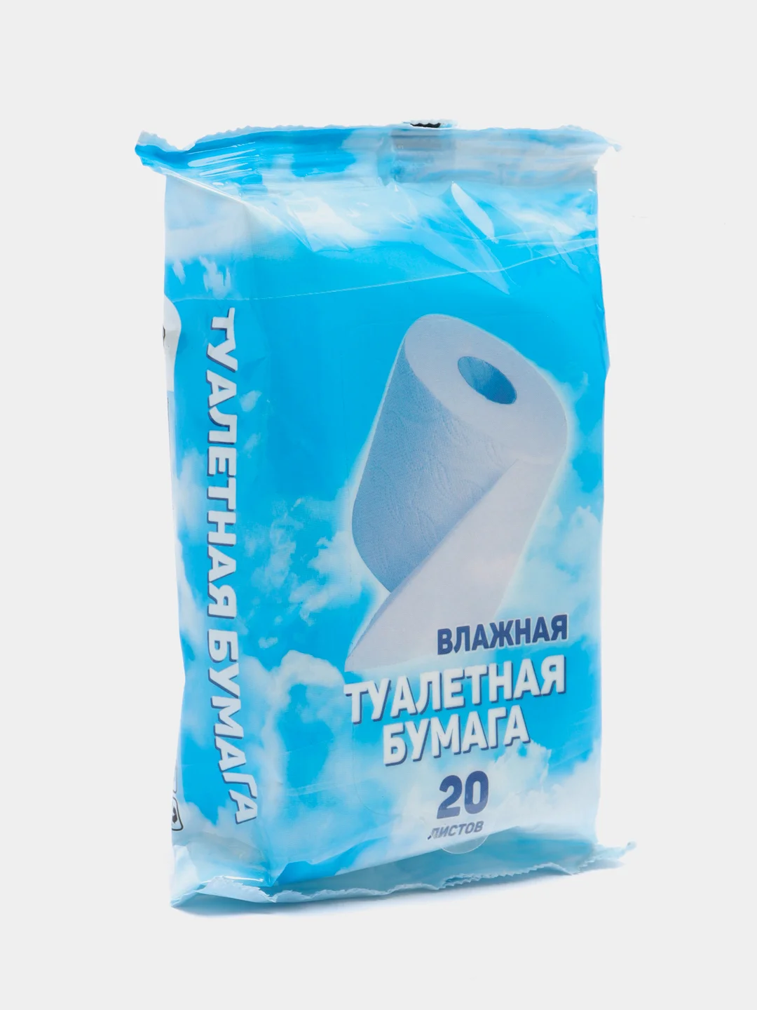 Голубой влажная туалетная бумага, 20 листов