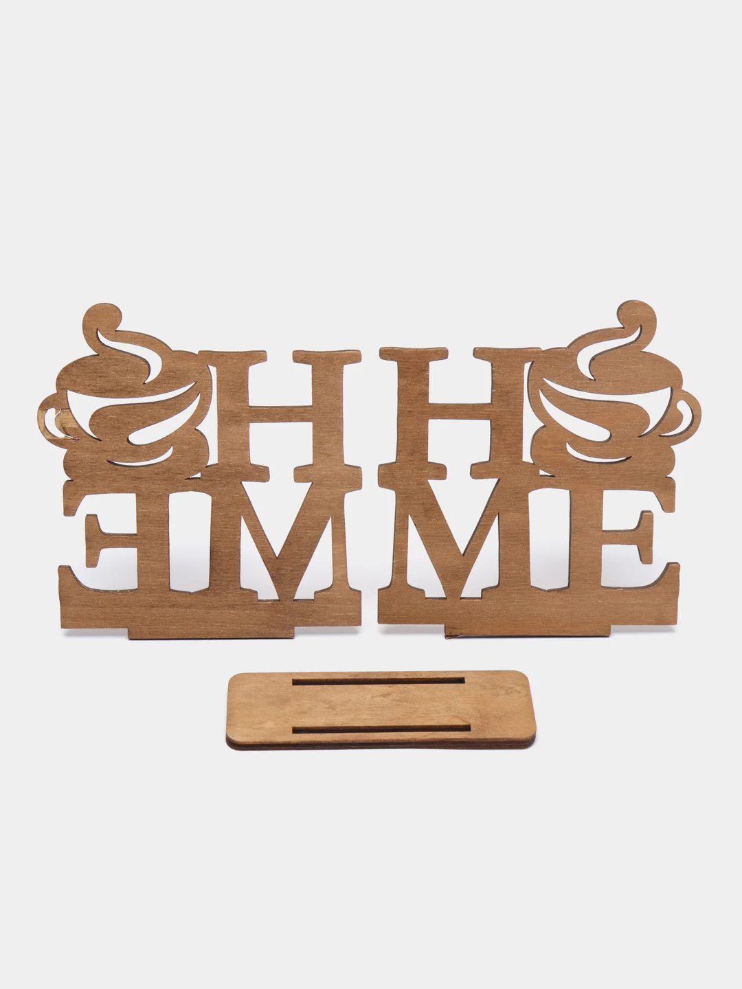 Коричневый салфетница из фанеры Home