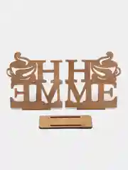 Коричневый салфетница из фанеры Home