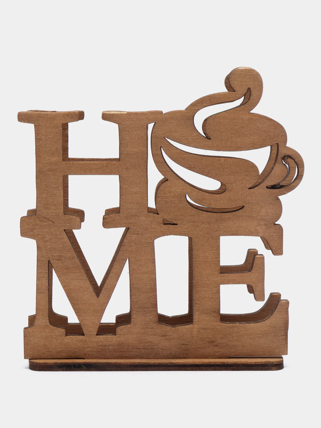 Коричневый салфетница из фанеры Home
