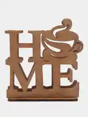 Коричневый салфетница из фанеры Home