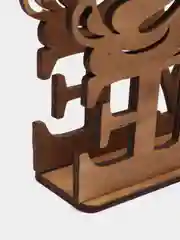 Коричневый салфетница из фанеры Home