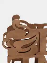 Коричневый салфетница из фанеры Home
