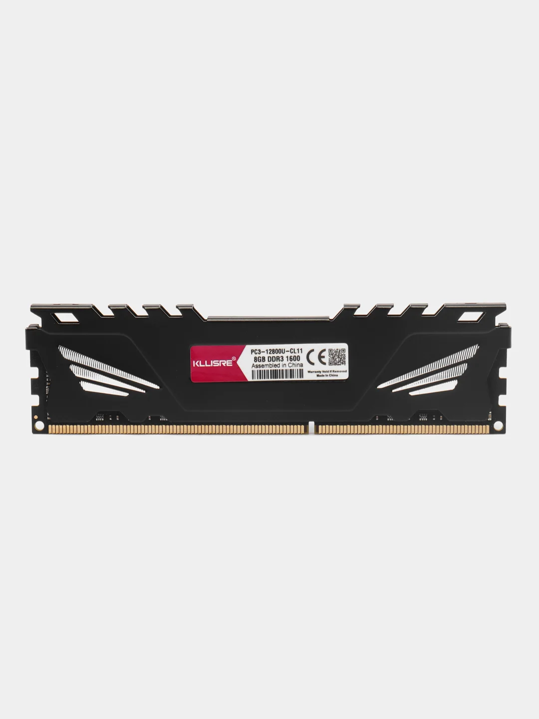 Оперативная память DDR3 8Gb, 1600 Мгц, с радиатором, черная