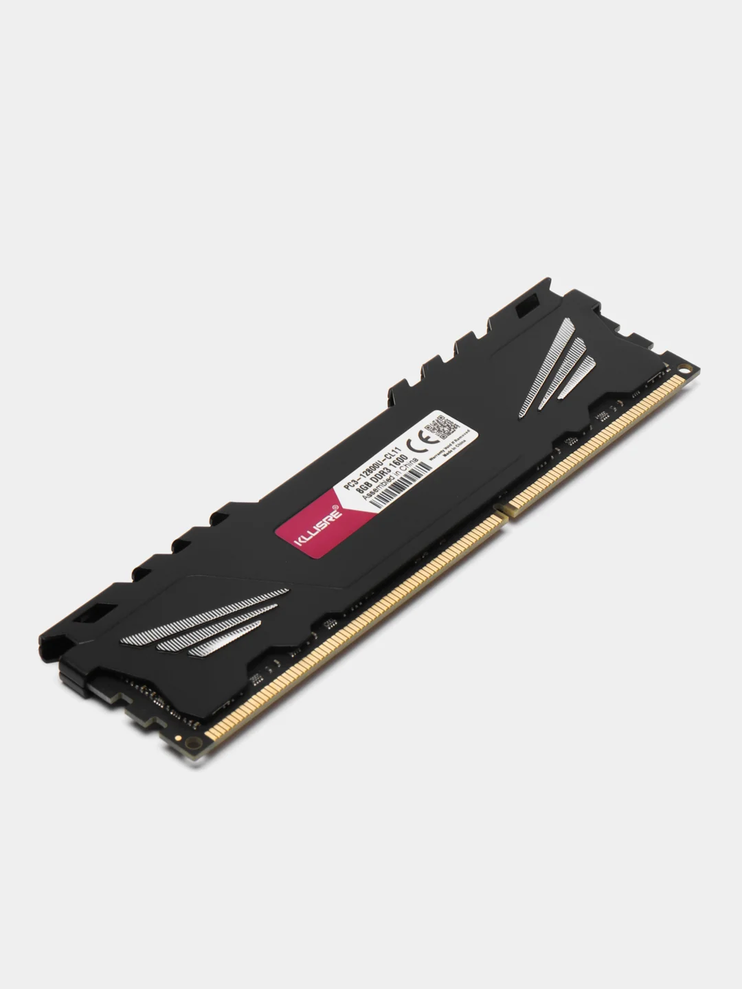 Оперативная память DDR3 8Gb, 1600 Мгц, с радиатором, черная