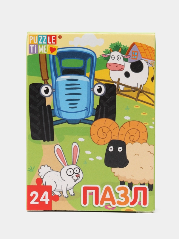 Пазл Синий трактор "На ферме", 24 элемента