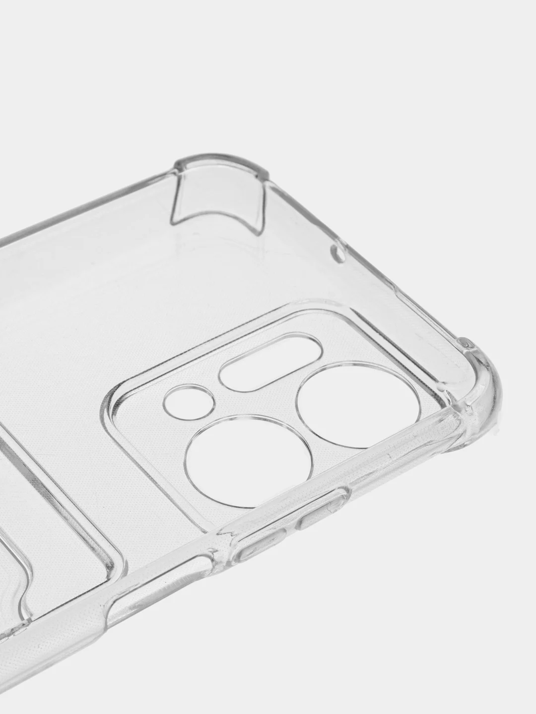 Чехол прозрачный для Huawei Honor x6, x7, x7a, x8a, x9a, с визитницей, карманом для карт