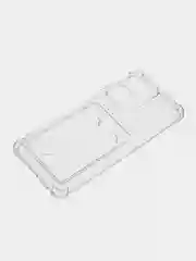 Чехол прозрачный для Huawei Honor x6, x7, x7a, x8a, x9a, с визитницей, карманом для карт