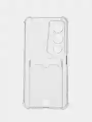 Чехол прозрачный для Tecno spark 8c, 9 pro 8p 7, Pova 4 pro, с визитницей, карманом для карт