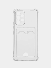 Чехол прозрачный для Samsung A23/A33/A53/A14/A24/A34/A53. с визитницей, карманом для карт