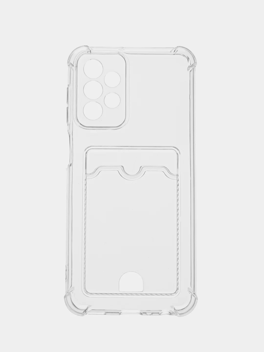 Чехол прозрачный для Samsung A23/A33/A53/A14/A24/A34/A53. с визитницей, карманом для карт