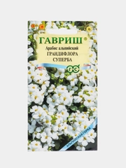 Арабис альпийский "Грандифлора Суперба", семена, цветы