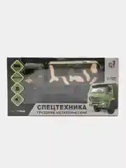 Грузовик металлический "КамАЗ. Армия", инерция, свет и звук