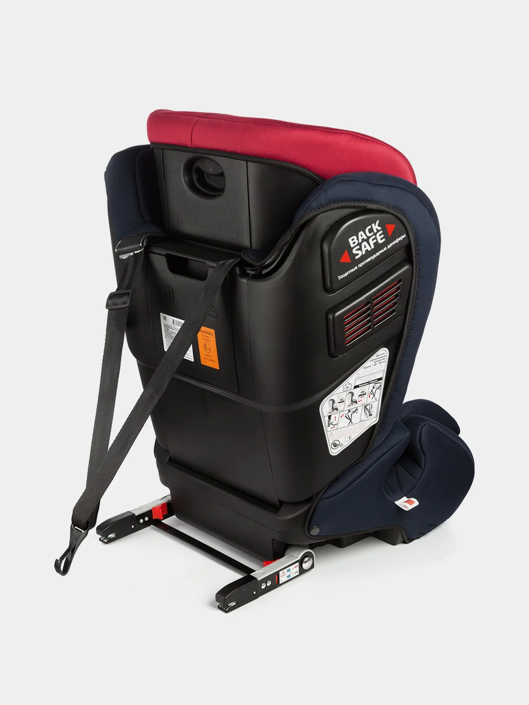 Красный автокреслоsiger Гранд Isofix гр.I/II/III