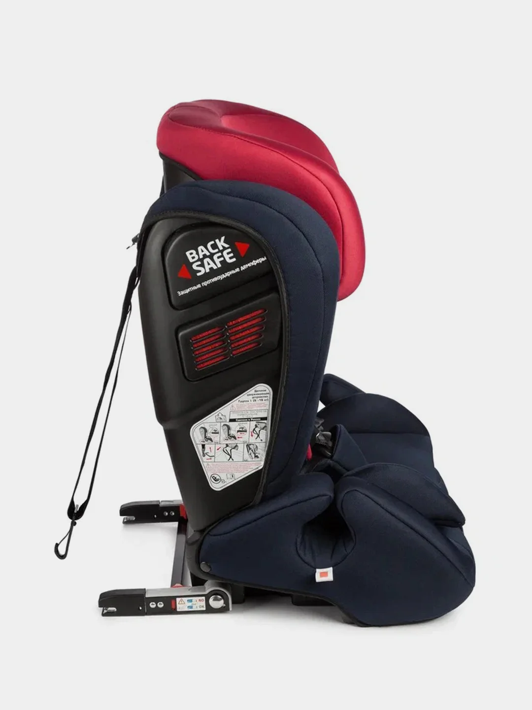 Красный автокреслоsiger Гранд Isofix гр.I/II/III