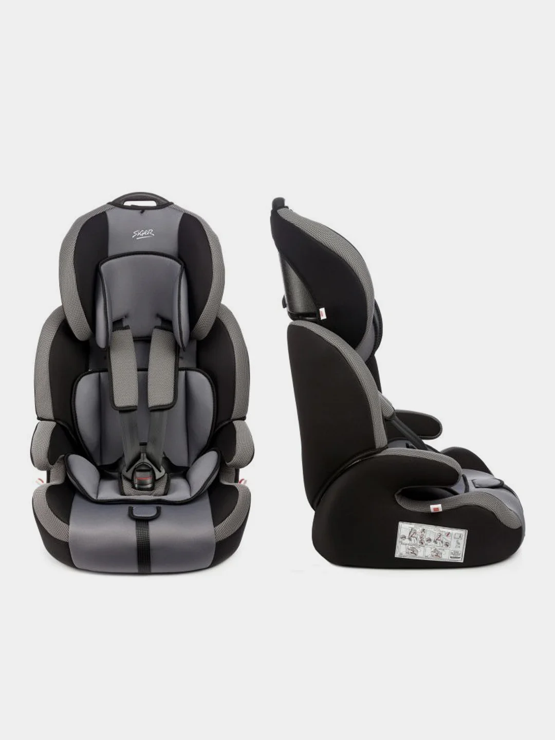 Серый автокресло Siger Стар Isofix Lux гр.I/II/III