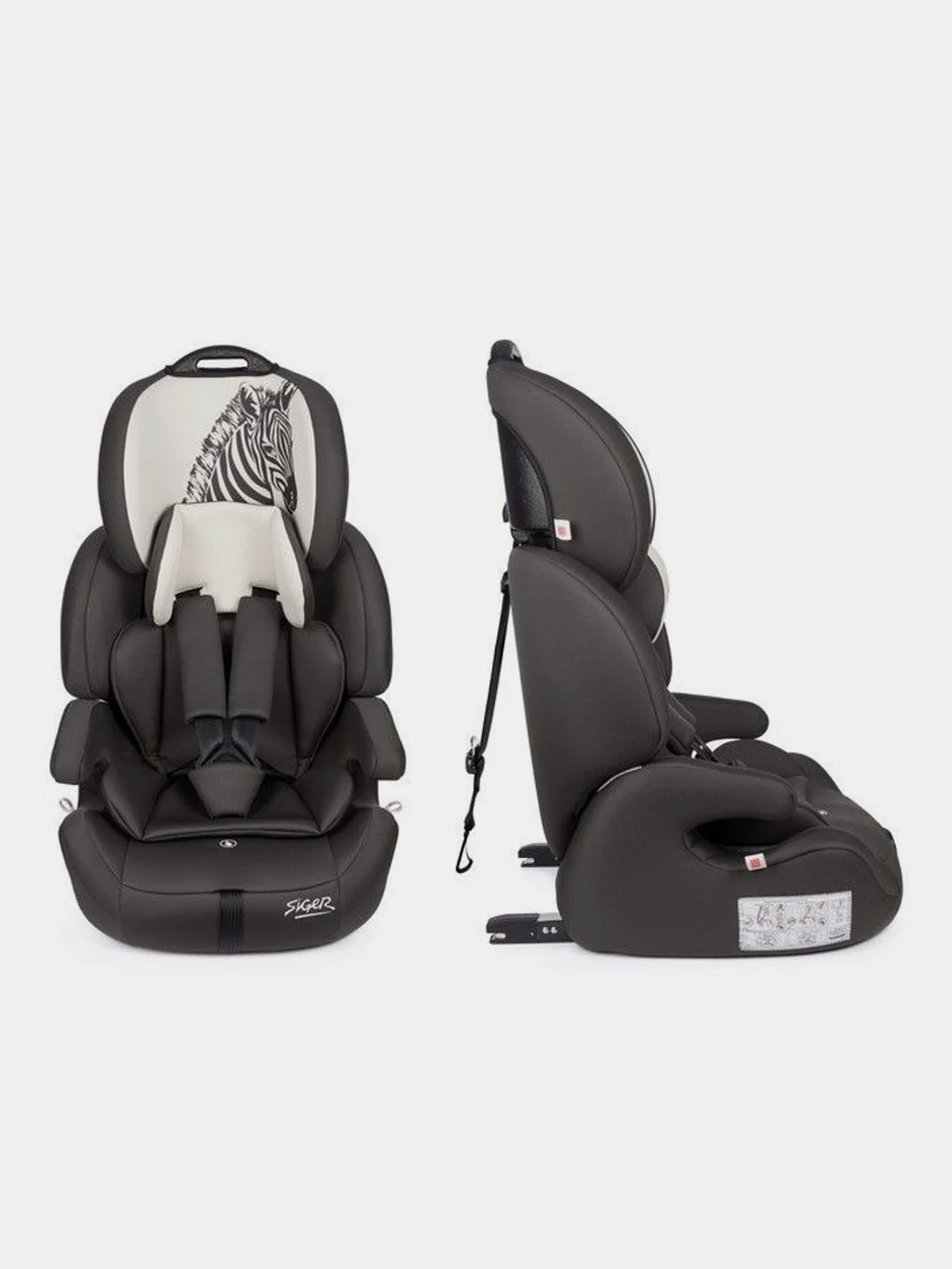 Тёмно-серый автокресло Siger Стар Isofix Lux гр.I/II/III
