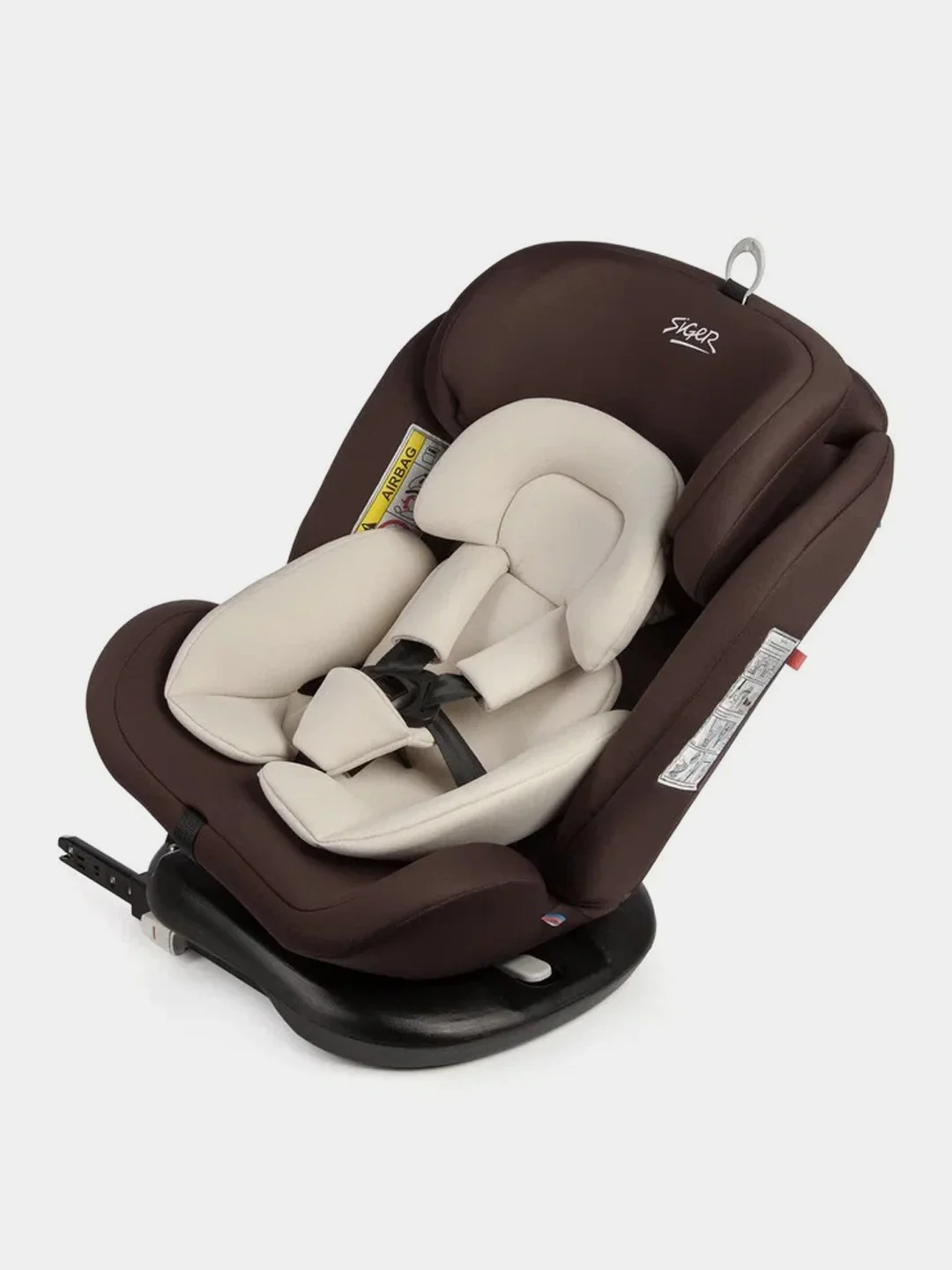 Шоколадный автокресло Siger Престиж Isofix гр.0+/I/II/III