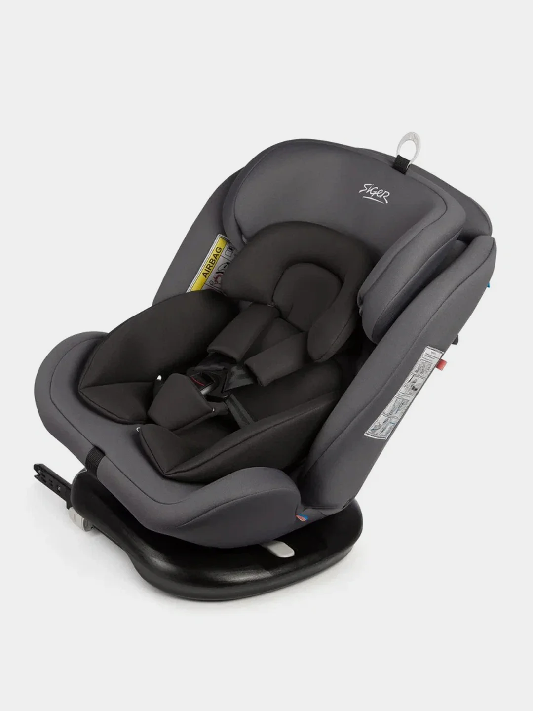 Тёмно-серый автокресло Siger Престиж Isofix гр.0+/I/II/III