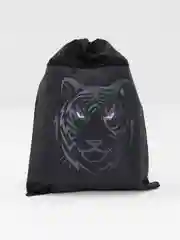 Сумка мешок для сменной обуви Brauberg, с петлёй, карман на молнии, Tiger, 271610