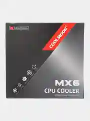 Кулер башенный Coolmoon MX6 для охлаждения процессора + рамка. С подсветкой