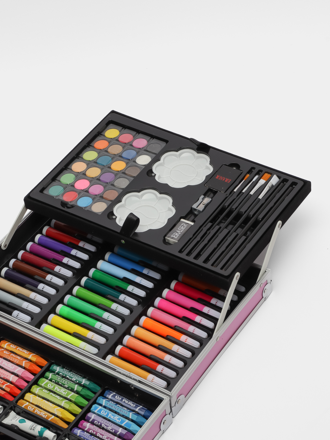 Набор для рисования и творчества, предметов 148/ Фломастеры, карандаши, краски / подарок/ чемодан