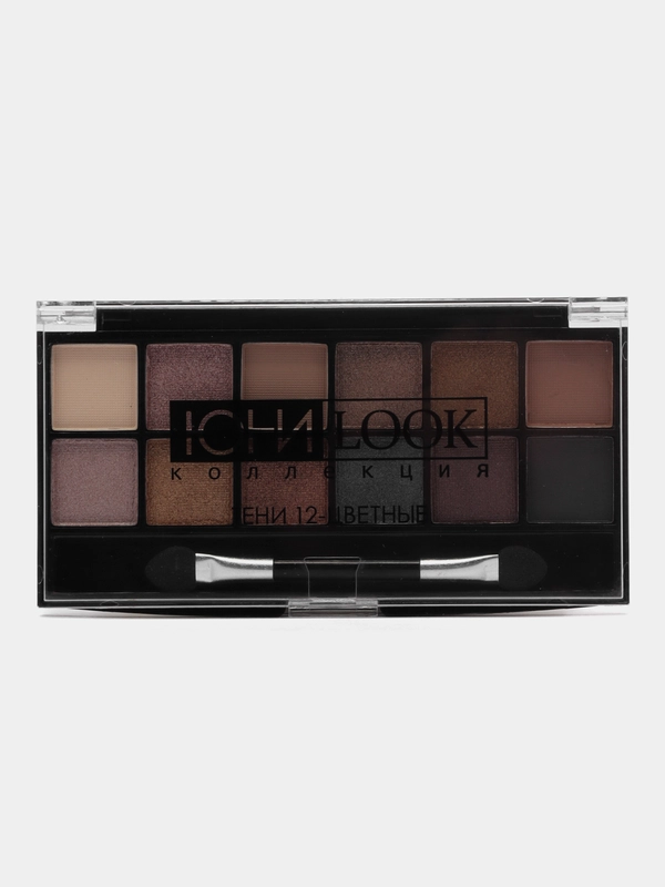 Тени для век 12-ти цветные ЮниLook, 2 тона