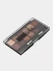Золотистый хаки тени для век 12-ти цветные ЮниLook, 2 тона