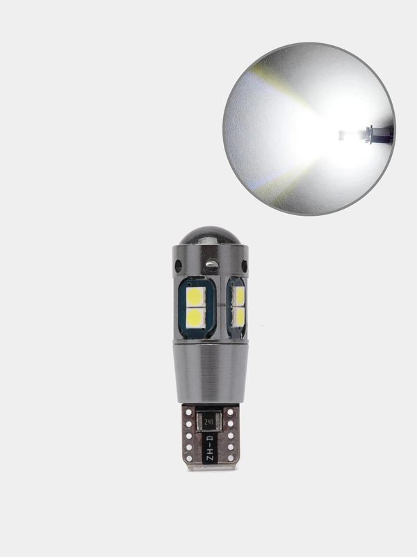 Светодиодные габаритные лампы W5W T10 LED CANBUS без ошибок