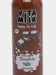 Гель-шейк VitaMilk, для душа, Шоколад и молоко, 350 мл
