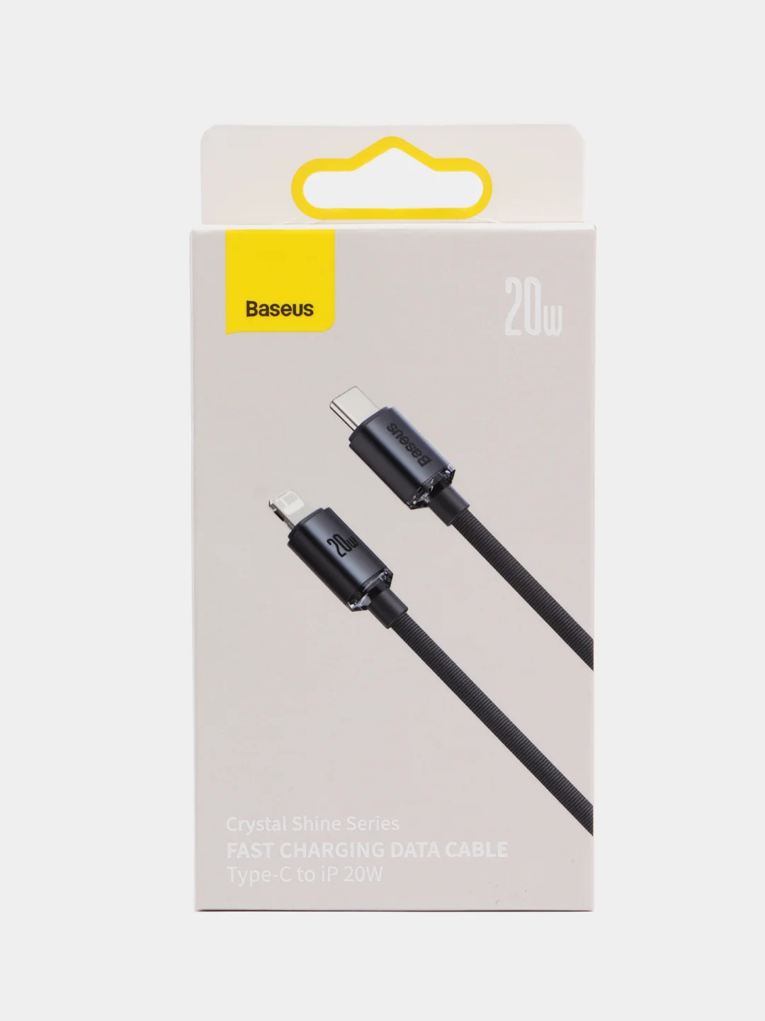 Черный кабель Baseus Crystal Fast Charging Data Cable Type-C to Lightning 20W 1,2-2 m (для iPhone)