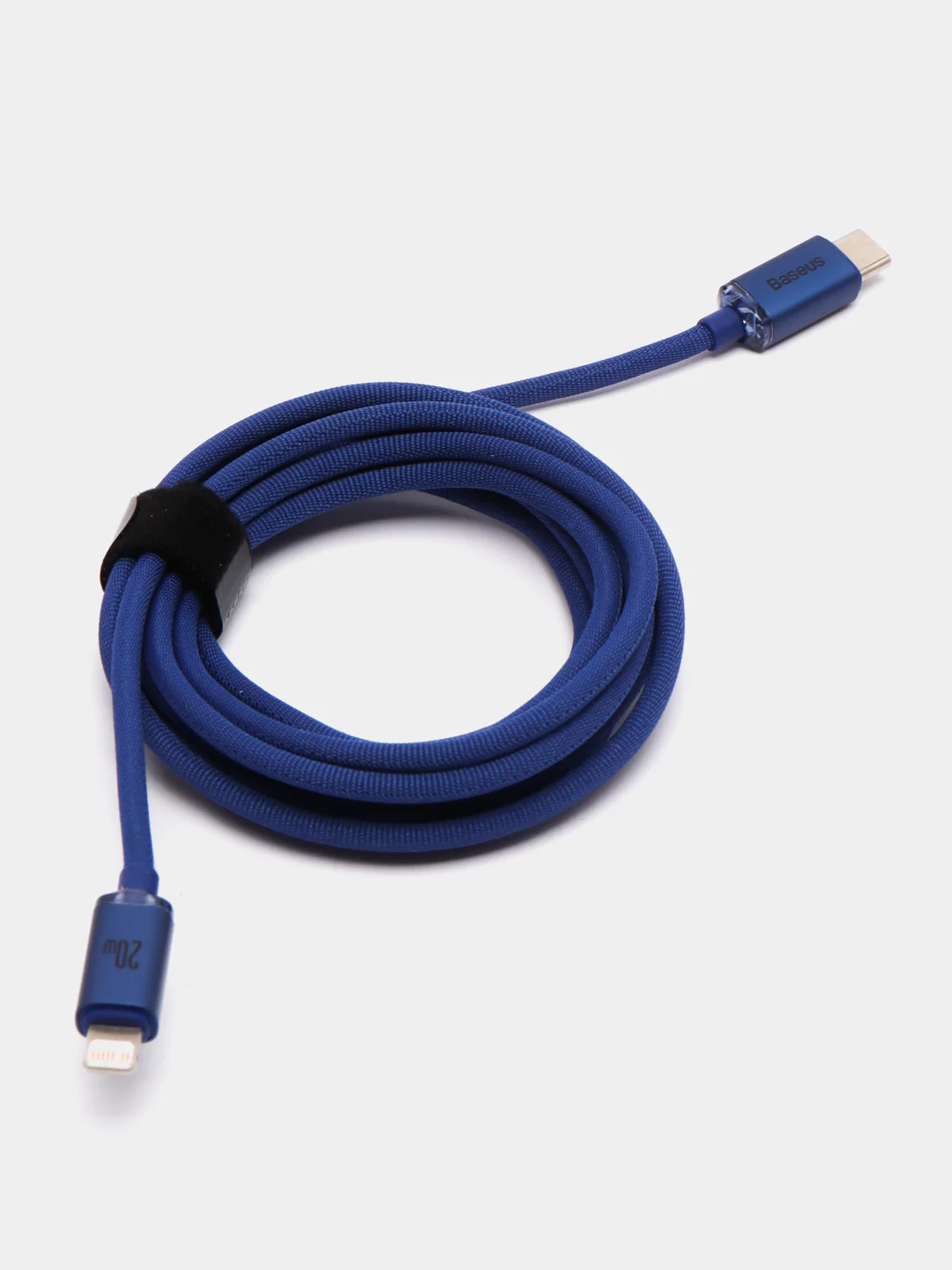 Синий кабель Baseus Crystal Fast Charging Data Cable Type-C to Lightning 20W 1,2-2 m (для iPhone)