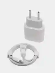 Белый зарядное устройство для iPhone, блок Type-C, PD, 20W + кабель Type-C/Lightning
