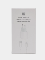 Зарядное устройство для iPhone, блок Type-C, PD, 20W + кабель Type-C/Lightning