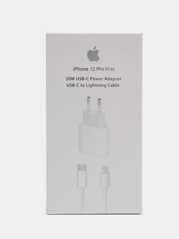 Зарядное устройство для iPhone, блок Type-C, PD, 20W + кабель Type-C/Lightning
