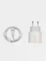 Белый зарядное устройство для iPhone, блок Type-C, PD, 20W + кабель Type-C/Lightning