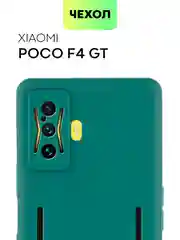 Чехол BROSCORP для Xiaomi Poco F4 GT, матовый, силиконовый, тонкий, бортик вокруг камер