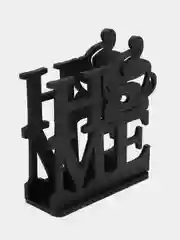 Коричневый салфетница из фанеры Home