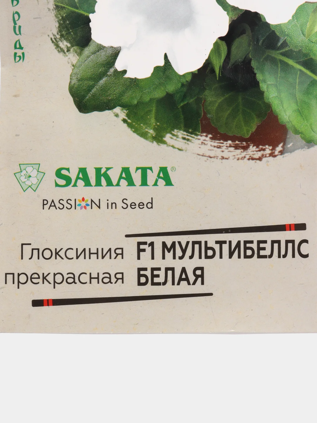 Глоксиния Мультибеллс белая, семена, цветы