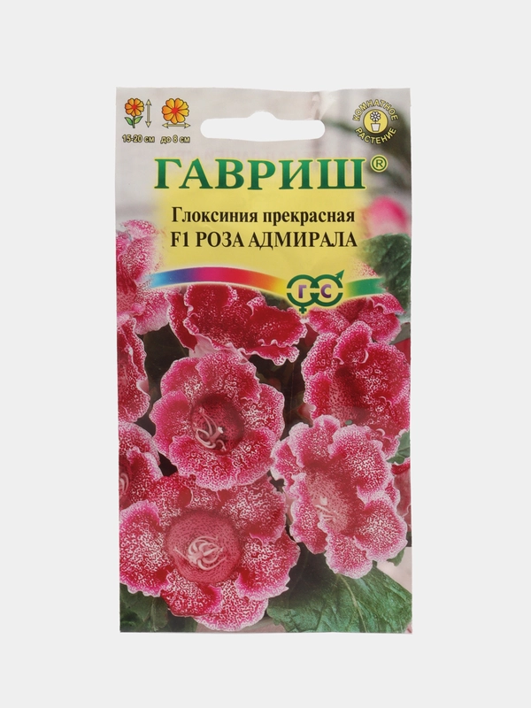 Глоксиния прекрасная Роза адмирала, семена, цветы
