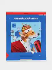 Синий тетрадь предметная "Пять в квадрате"