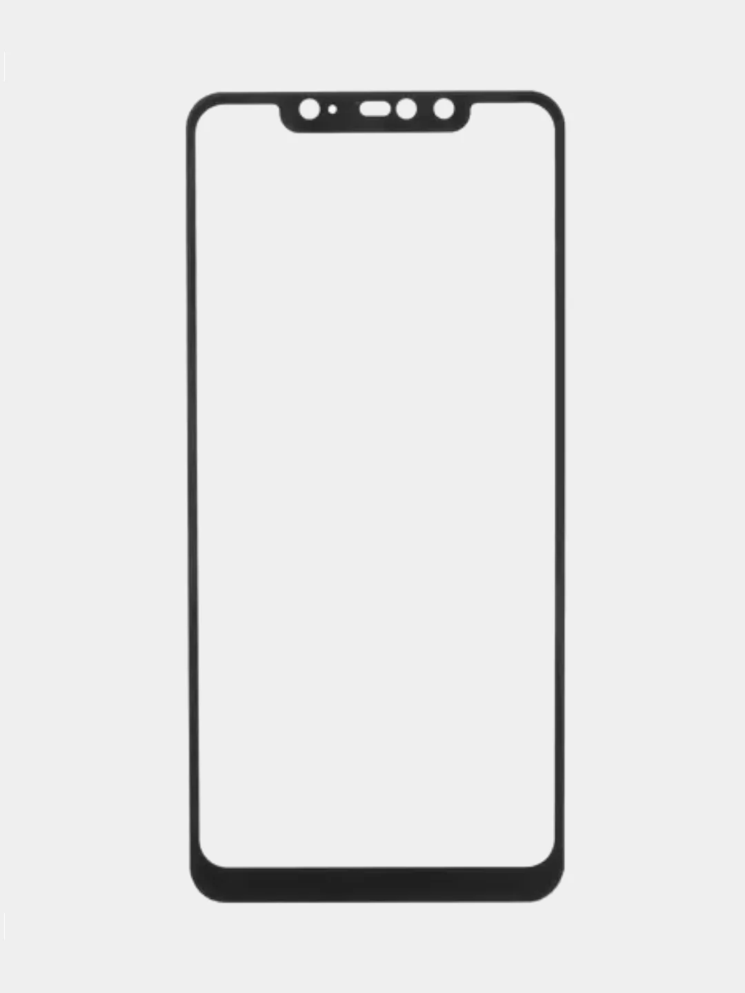 Черный защитное стекло Xiaomi Redmi Note 6 Pro (Редми Нот 6 Про)