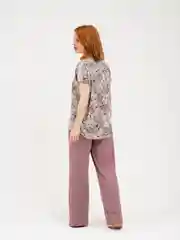 Розовый пижама женская с брюками, Lilians